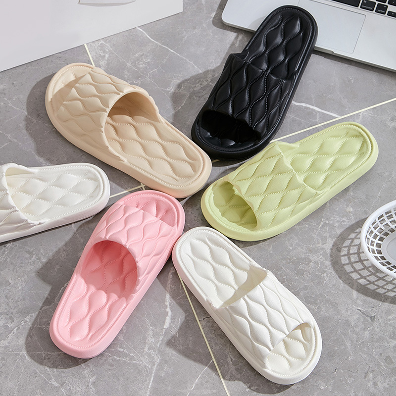 New summer slippers Female indoor home home homestays living room silent non-slip bathroom bath eva slippers details Picture
