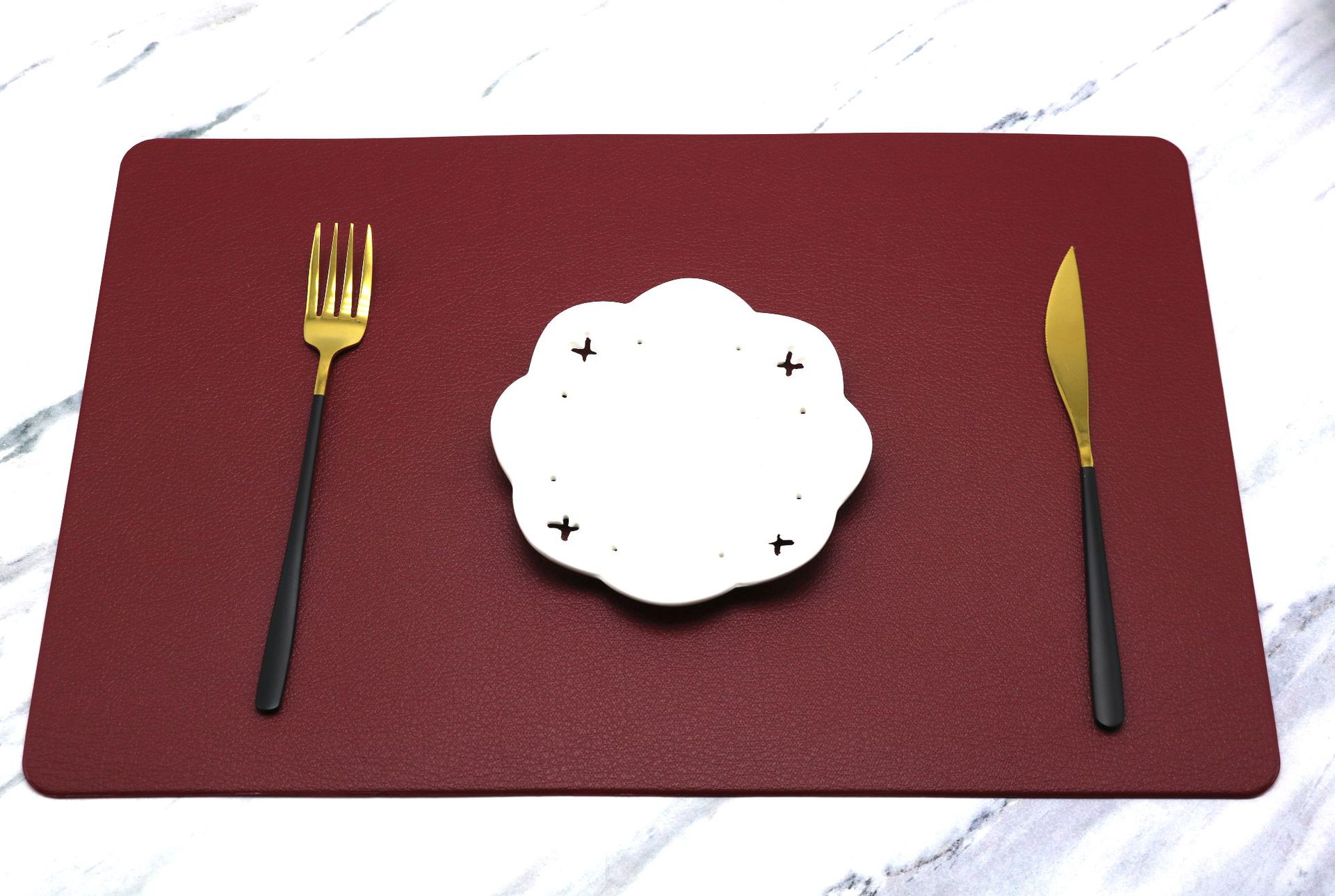 Imitation Leather Placemat Waterproof Oil Insulation Table Mat Hotel Household Coasters Manufacturers Direct Spot Wholesale details Picture