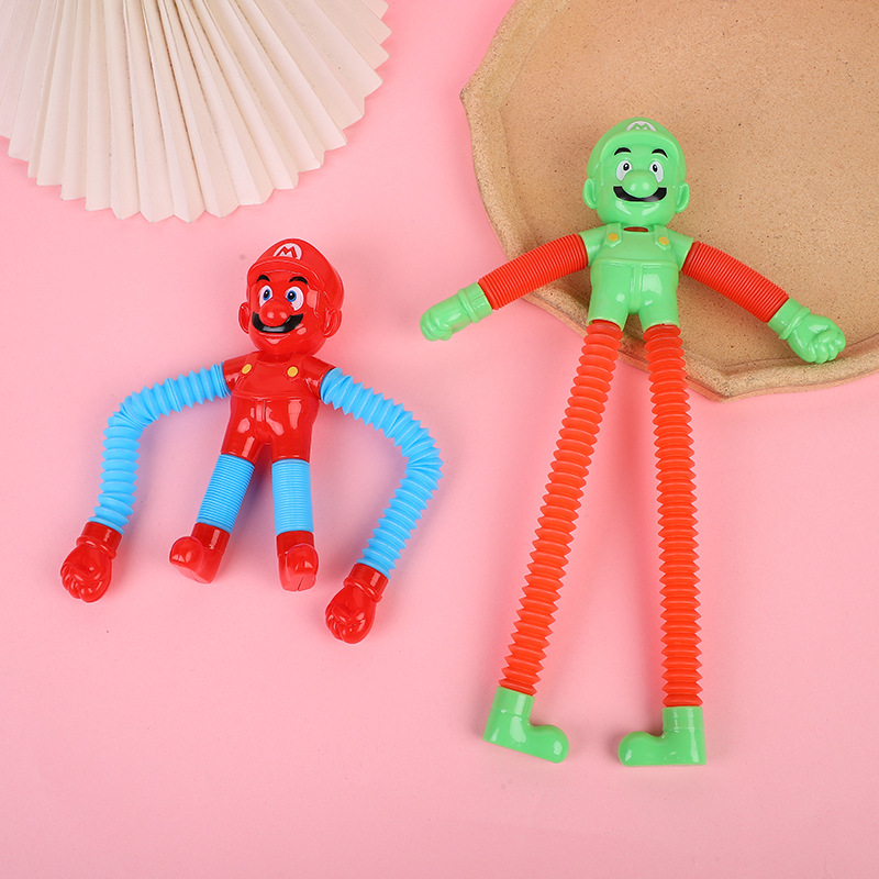 New versatile stress-relieving telescopic Mario DIY telescopic stress-relieving creative prank toy for boys and girls, kindergarten gift Specification image