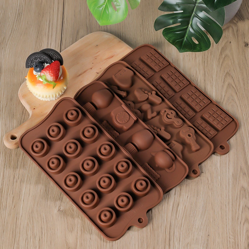 Jasey Food Grade Silicone Chocolate Mold Cake Baking Mold High Temperature Resistant Diy Cookie Mold Cross-Border