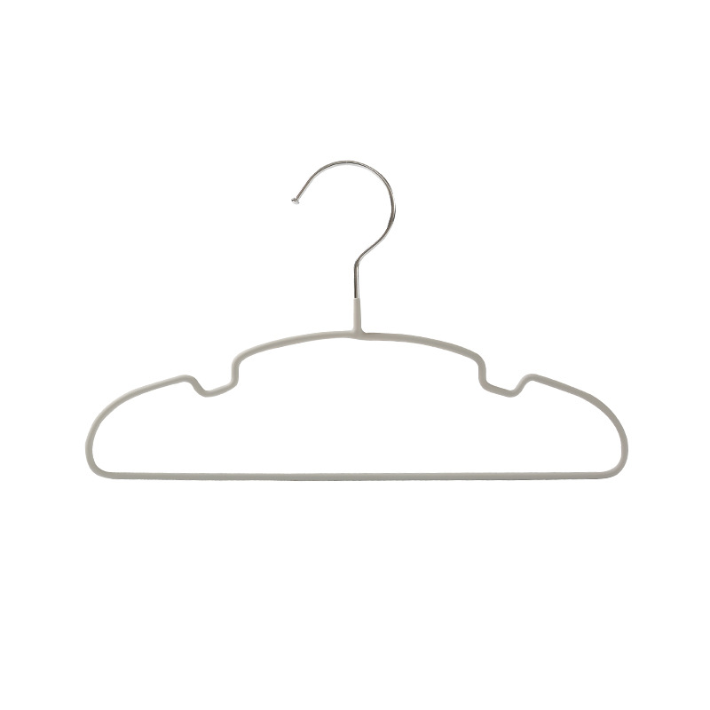 Anqin Children's clothes hanger, household thickened resin clothes hanger, small clothes hanger, baby, middle and big children's clothes drying rack Item Picture
