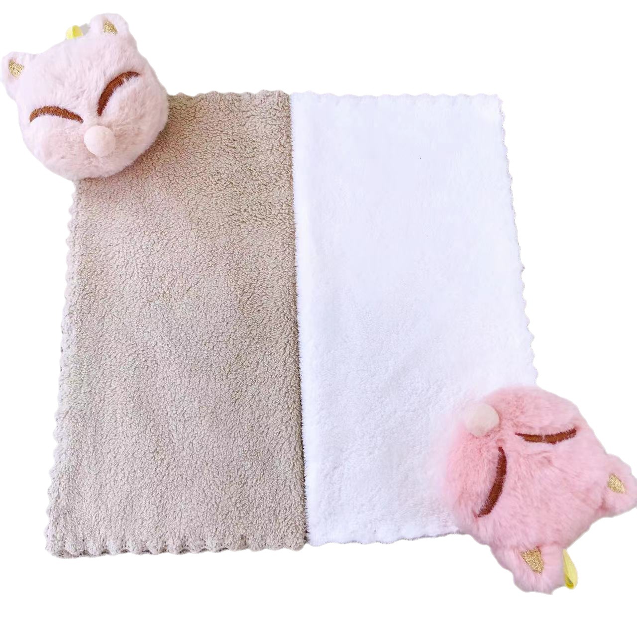 The charming and versatile household hand towels for both adults and children, as well as wedding gifts, can be hung and absorb water Item Picture