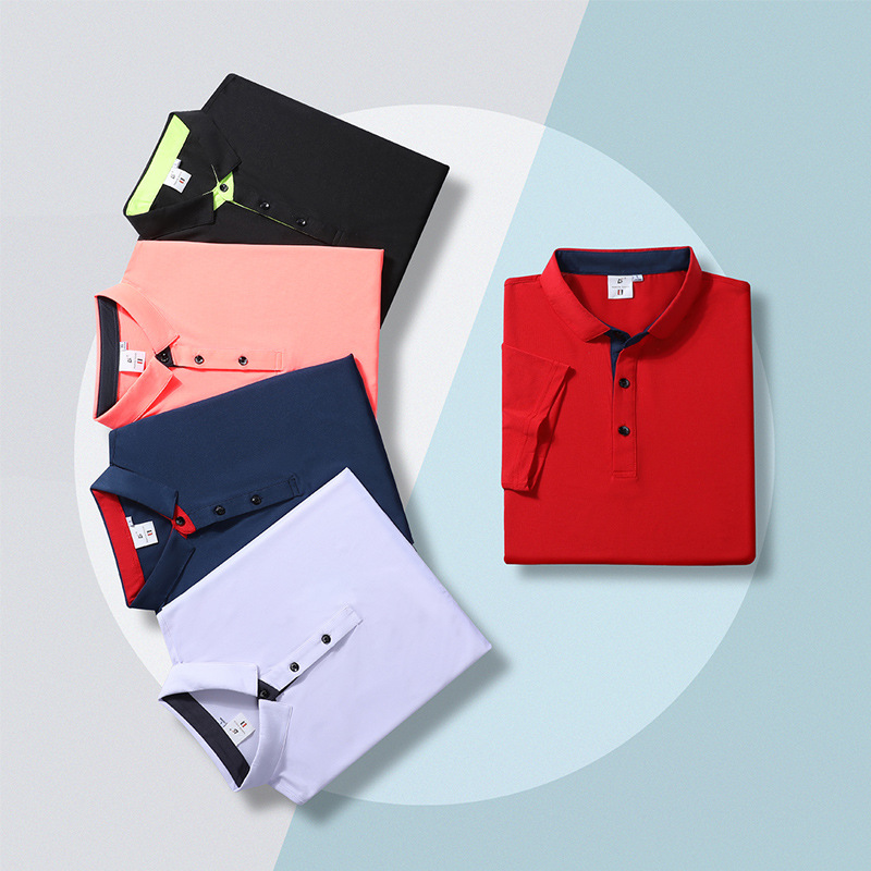 Summer quick-drying lapel work clothes are custom-printed on men's and women's quick-drying work clothes T-shirts. The company's event cultural shirts are printed with logos Item Picture