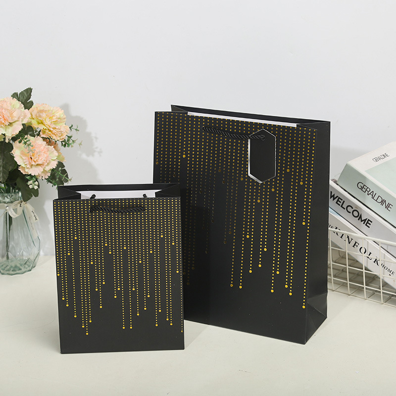 Meteor vertical pattern gift bags, handbags, paper bags, clothing shopping bags, birthday return gifts, souvenir packaging bags, South America Specification image