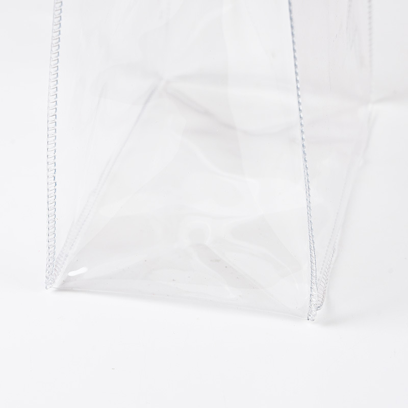 U-shaped transparent leather handbag, thickened PVC popular souvenir gift bag, wedding candy and wedding packaging plastic bag Specification drawing