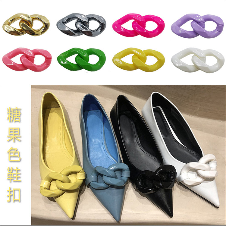 Customized processing of various water diamond, animal and pearl shoe flower buckles, diy bag and shoe material decorative buckles Application Scenario