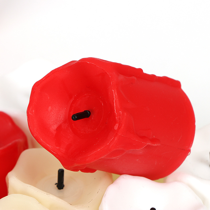 Factory direct sales of Black Heart Tearful Little Tea Wax simulation led electronic candles, smokeless wedding decoration and festival decoration Application Scenario