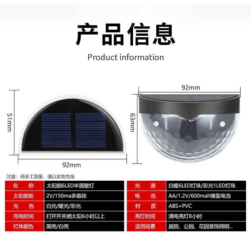 Outdoor Garden Balcony Led Wall Light Villa Outdoor Garden Decorative Light Waterproof Landscape Solar Wall Light Application Scenario