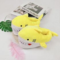 New Can love cartoon shark head indoor warm home cotton drag plush home cotton slippers