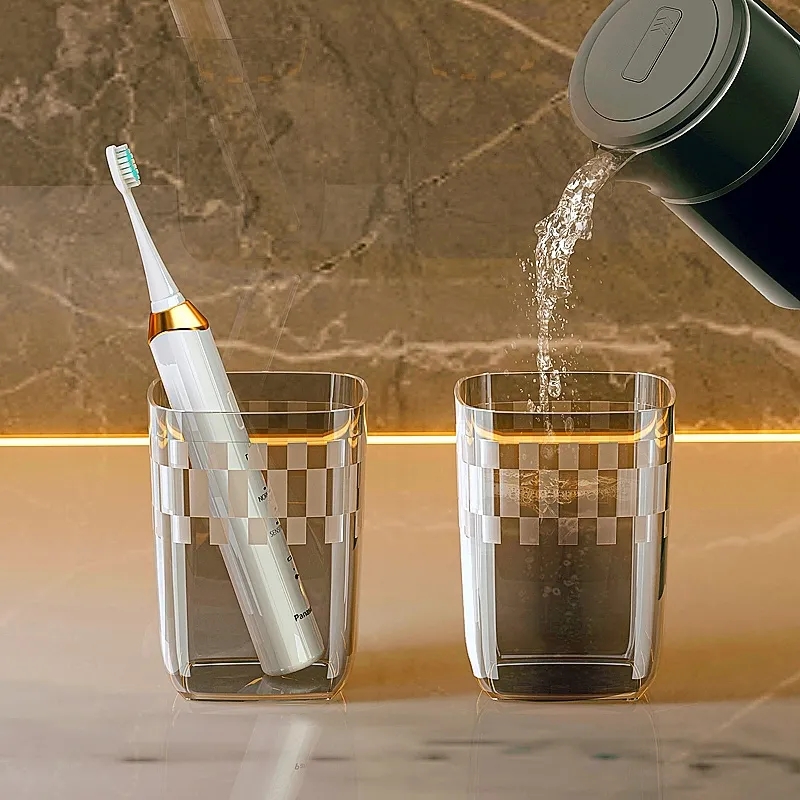 7bd Travel Toiletry Cup, Toothbrush, Toothpaste, Toothbrushes, Cups, Portable Toothpick Storage Set, Three-in-one Travel Toiletry details Picture