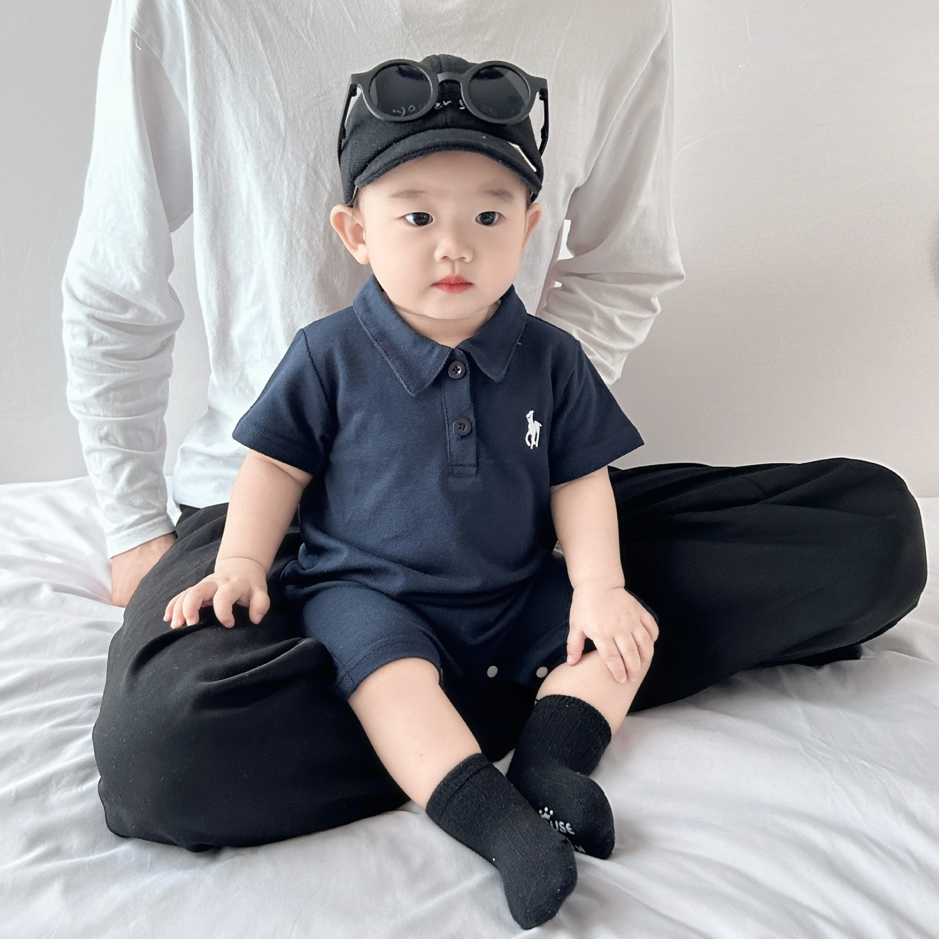 Baby clothes, summer polo short-sleeved clothes, baby boy's bottom wrap clothes, summer clothes, super cute infant one-piece clothes, summer Application Scenario