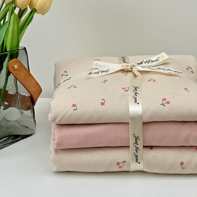 Class A mother and baby grade all-cotton and pure cotton double-layer yarn four-piece set, Aika ventilation student and children's dormitory three-piece set Application Scenario