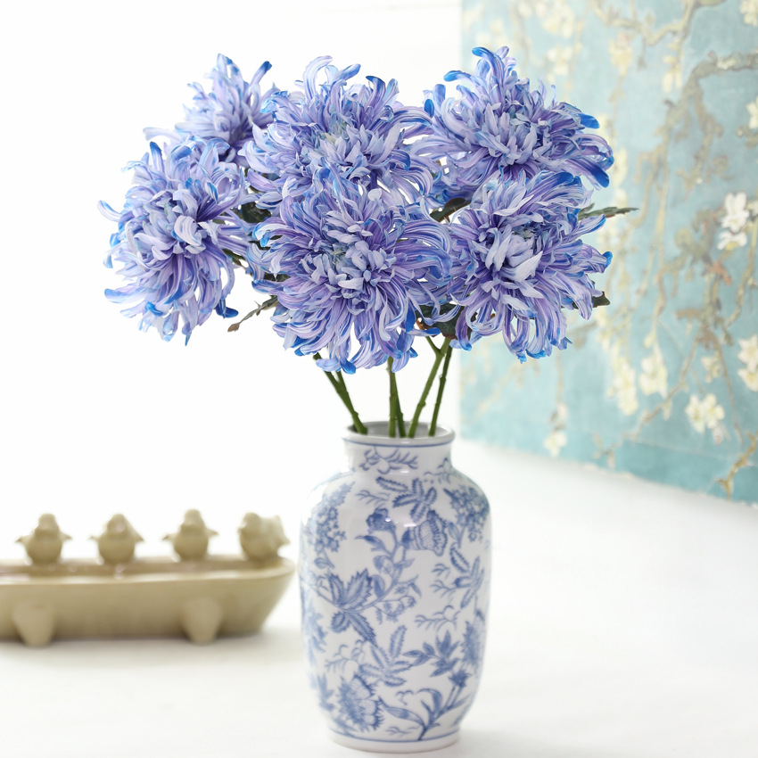 仿真花爪菊花3D打印色 花卉牡丹菊假花富贵菊节庆布置室内装饰高详情4