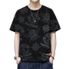 Plus-size T-shirt for men, 2023 Summer new trendy brand top for men, pure cotton plus-size short-sleeved T-shirt for young men M-8XL Item Picture