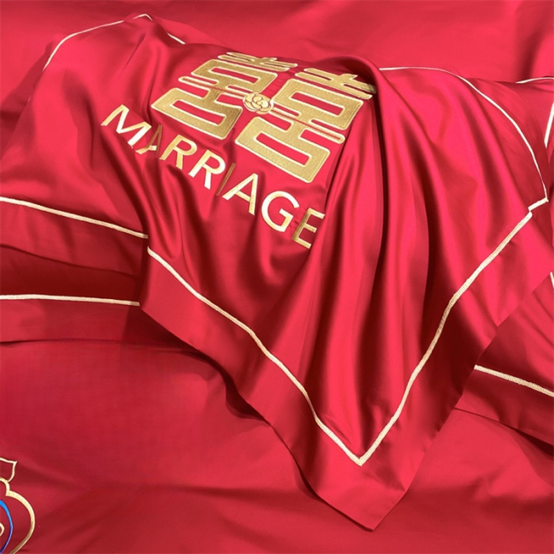 对联喜字贴/结婚用品/面料丝绸/床笠全棉/床上用品产品图