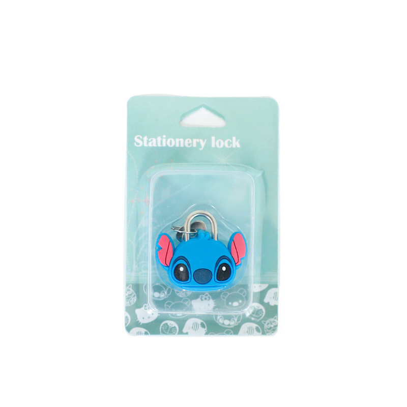 Creative cartoon metal mini locks, super cute padlocks, fashionable bags, combination locks, anti-theft Korean stationery Item Picture