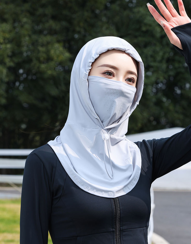 防晒面罩女夏季全脸薄款防紫外线口罩骑行护颈一体防晒帽冰丝男士详情15