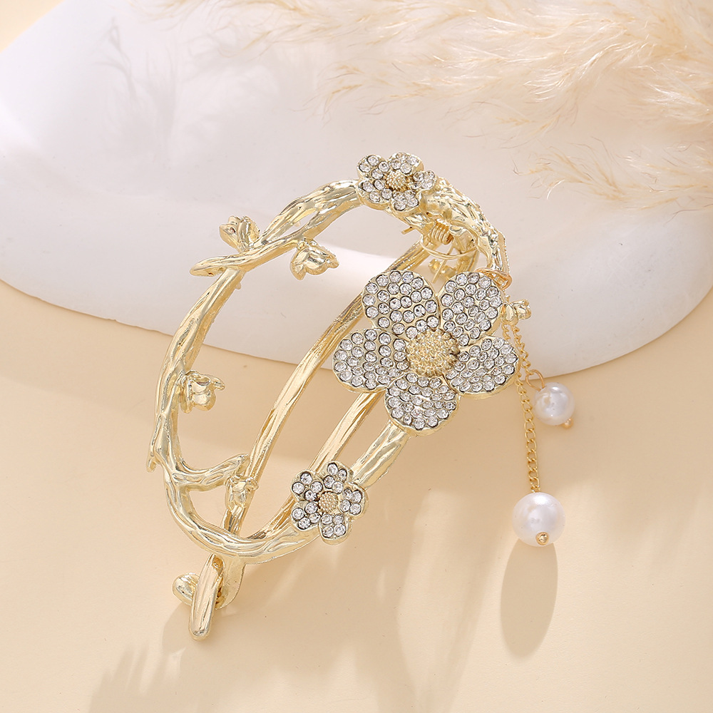 流苏森系仙美发饰扭扭夹盘发夹神器2023新款高端女夏季抓夹子批发