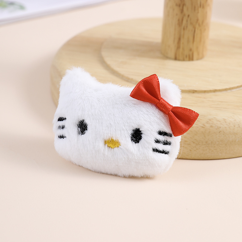 Cartoon Plush Brooch Cute Animal Puppy Doll Diy Accessories Accessories Hairpin Accessories Scarf Accessories Specification drawing