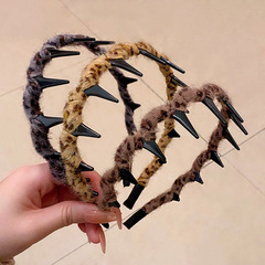 秋冬复古高颅顶发箍女气质简约百搭宽边头箍网红外出发卡洗脸头饰详情9