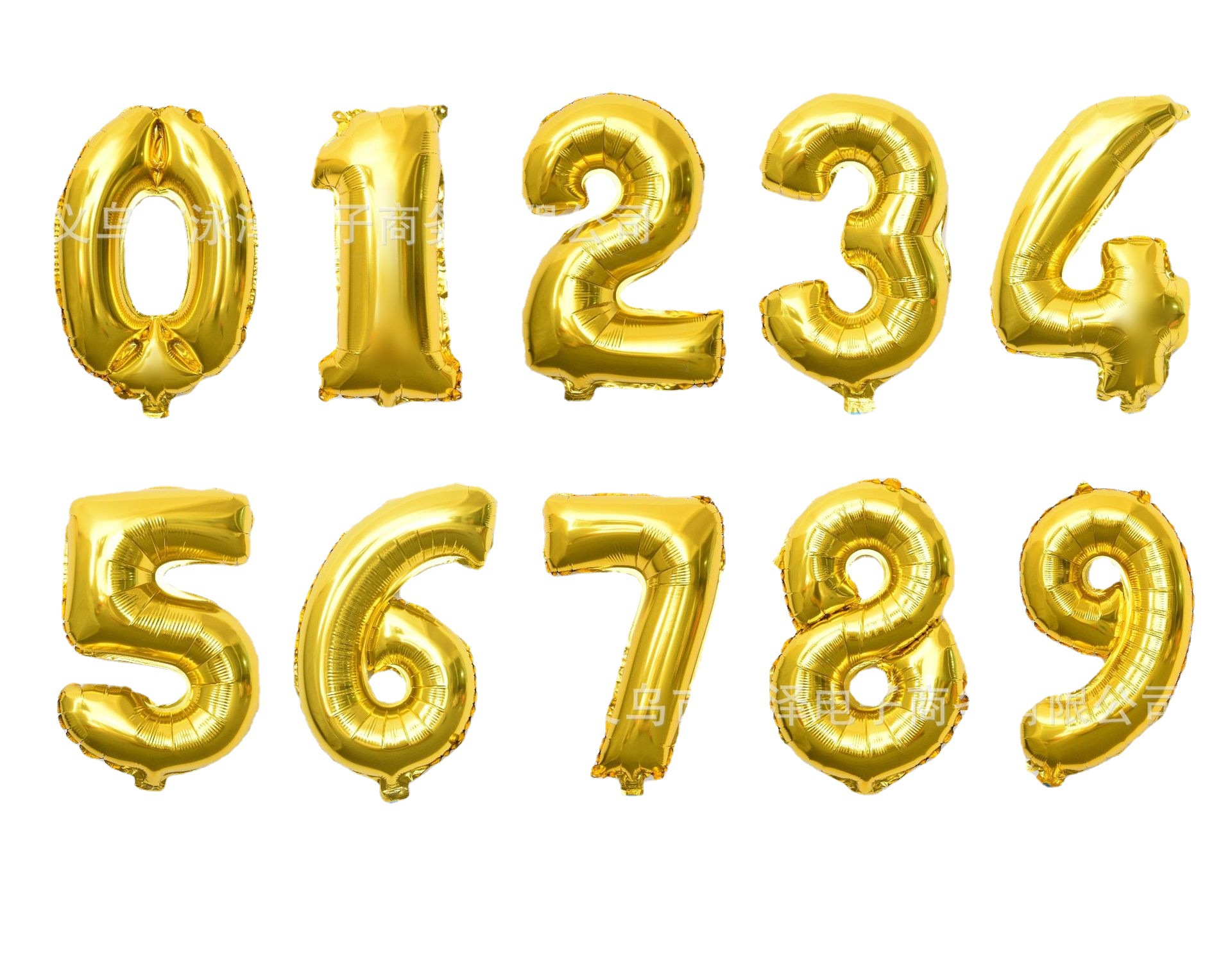 Best-selling 16-inch aluminum film digital fat body balloon birthday party decoration, photo props, proposal