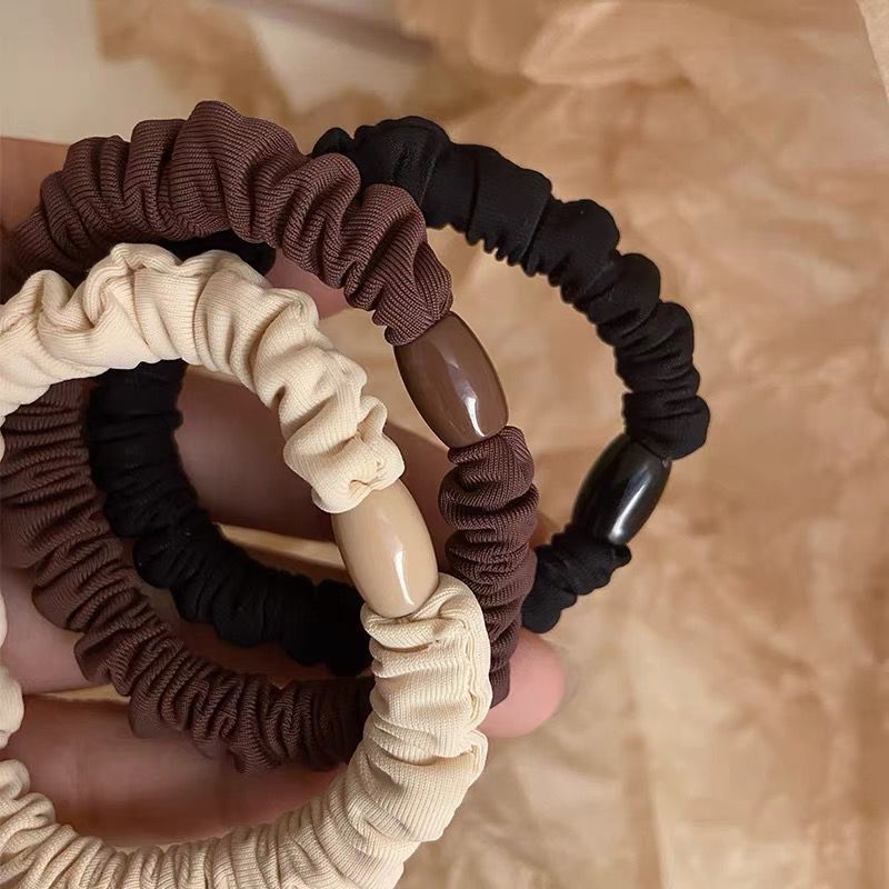 New Korean-style high-elasticity forest-style hair band, women's tie, durable rubber band, high ponytail intestinal band hair accessory with a high-end feel Application Scenario