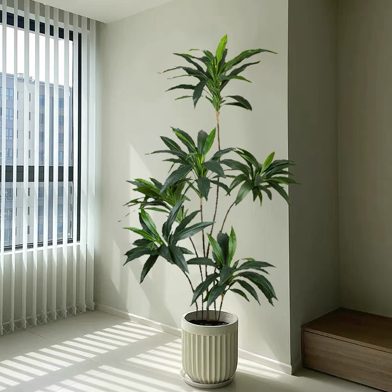 工厂店仿真盆栽天鹅绒大型落地绿植巴西木朱蕉室内装饰摆件植物