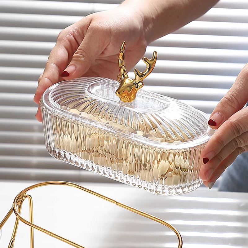 Light Luxury Fruit Tray Home Living Room Tea Table Snack Multi-Layer Snack Tray High-End Candy Tray Division Of Dried Fruit Storage Box details Picture