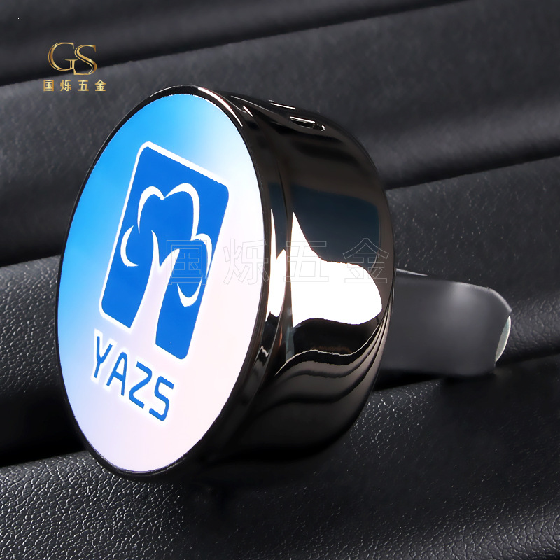 厂家批发车载香水汽车出风口香薰夹磁吸金属香薰夹logo摆件定 制详情图2