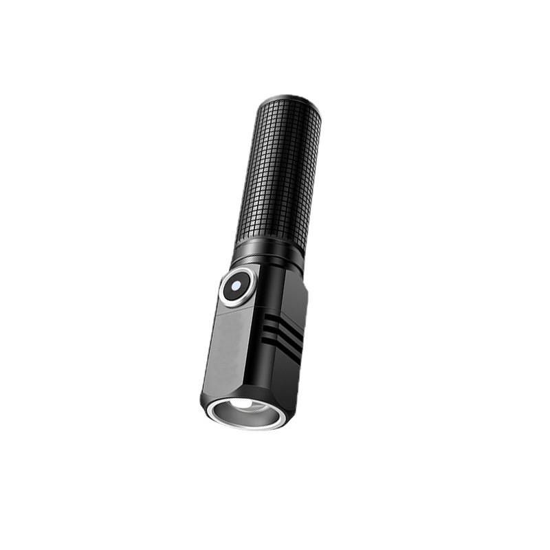 Wholesale of cross-border outdoor mini high-intensity flashlights, led rechargeable flashlights, high-intensity flashlights, hand-held flashlights Item Picture