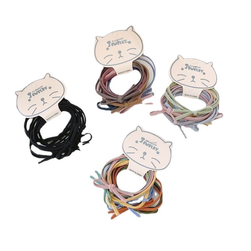 6 رباط مطاطي من نوع حبل الشعر المبسط في جمهورية كوريا Item Picture