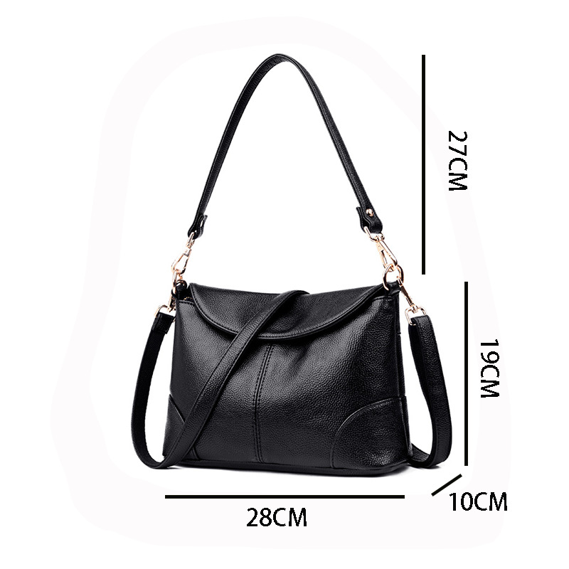 Bag Women 2025 New Fashion crossbody single-shoulder women's bags, cross-border bags, soft leather small square bags for middle-aged mothers