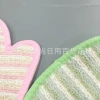 The bath towel fabric is soft and made of rayon. It is a bath scrubbing fabric, a back scrubbing glove, and a double-sided scrubbing bath towel for women details Picture