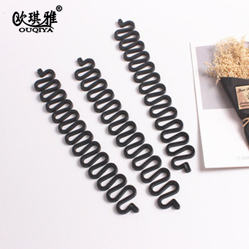 跨境新品鱼骨/美发造型盘发/珍珠绵发卷百产品图