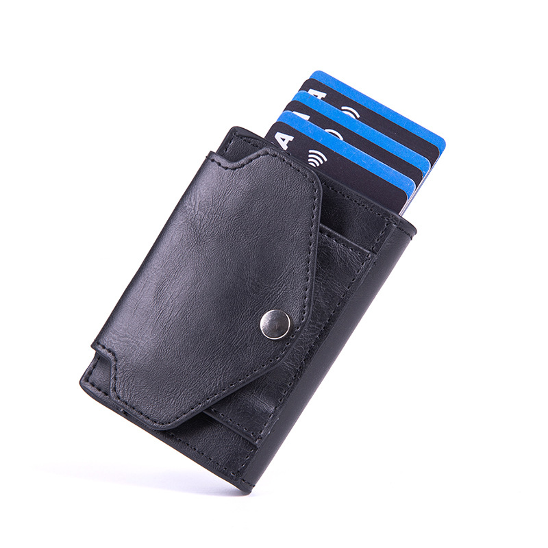 Aluminum Box Card Case, Us Dollar Wallet, Anti-Theft Brush, Automatic Pop-Up Coin Purse, Us Dollar Wallet, New Rfid Card Holder Item Picture