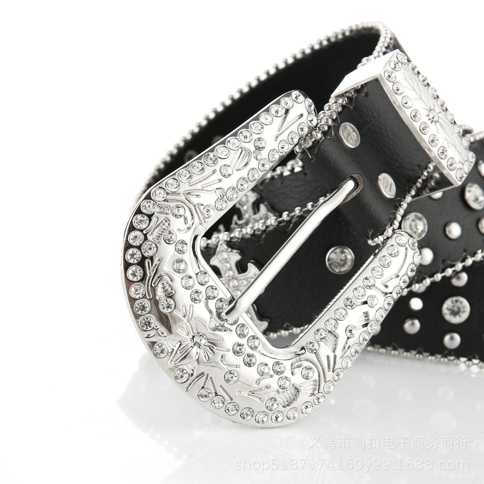 New Decorative Women's Belt Women's Rhinestone Fashion All Korean Version Full Diamond Inlaid Diamond Pu Wide Crystal Belt Diamond Application Scenario