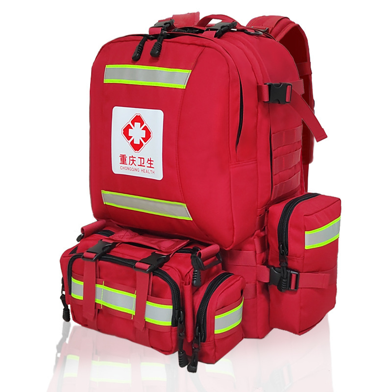 Modular combination type personal portable backpack for health emergency, standard double-shoulder backpack, professional rescue team equipment bag details Picture