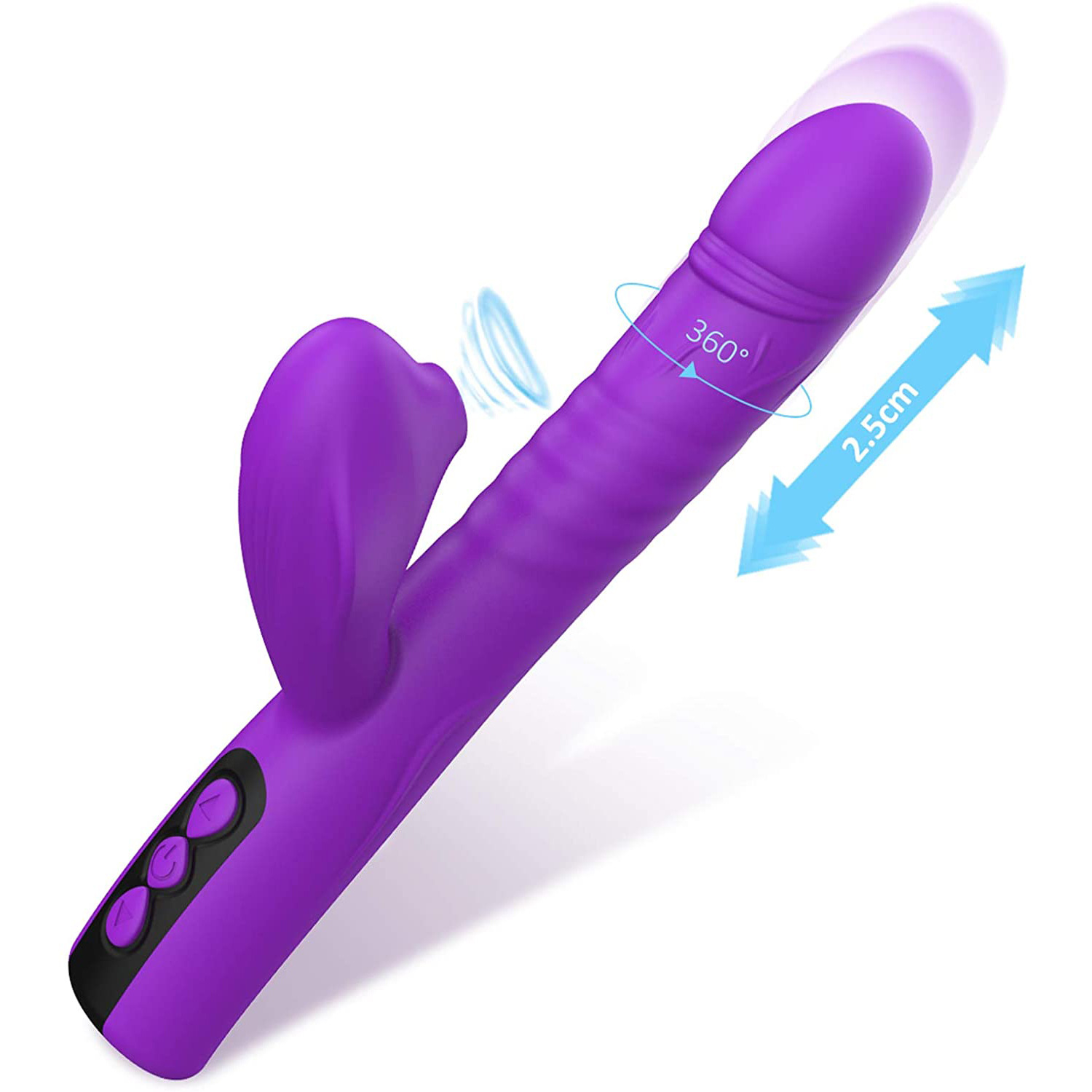 Yuedong telescopic Sucking Stick 8-frequency waterproof charging multi-purpose female masturbation vibration stick full figure