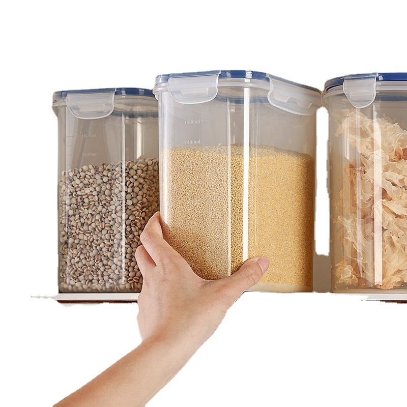 Customized refrigerator sealed food storage box set, kitchen microwave oven heating lunch box, food-grade plastic box, bento box Item Picture