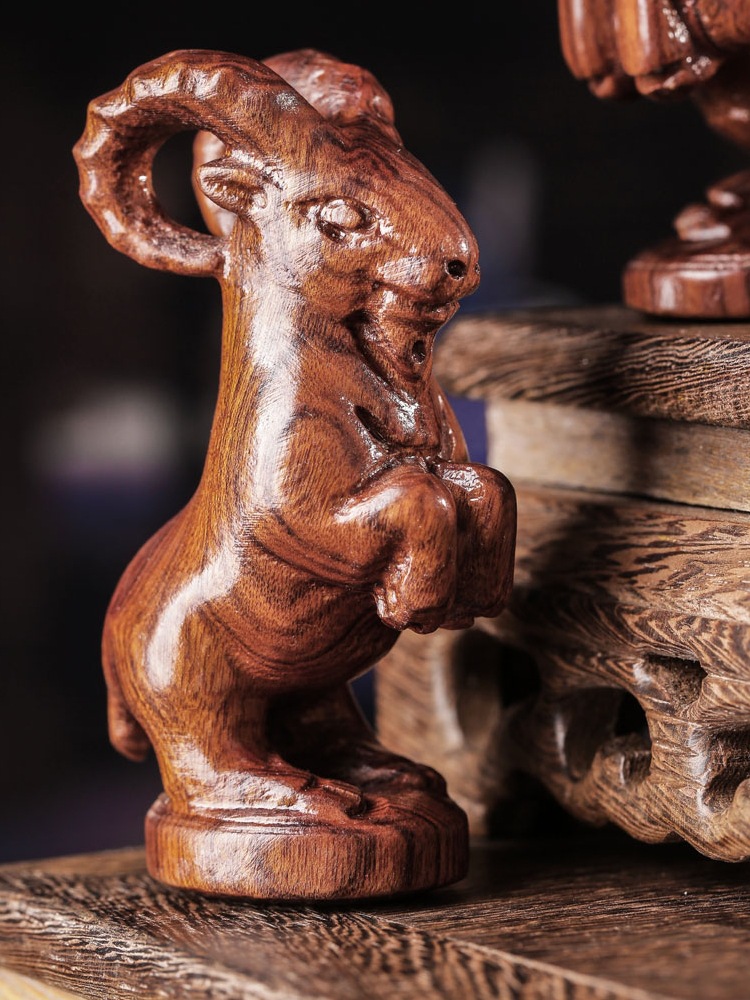 Rosewood Zodiac decoration Wooden Zodiac living room desk home living room decoration opening gifts Item Picture