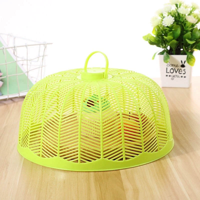 Colorful plastic dining table covers, meal covers, kitchen summer fly and insect-proof vegetable covers, round covered vegetable covers, food covers Specification image