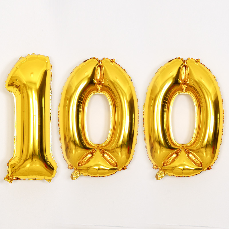 儿童周岁成人生日布置装饰用品32寸铝膜字母气球卡通创意派对装饰细节图