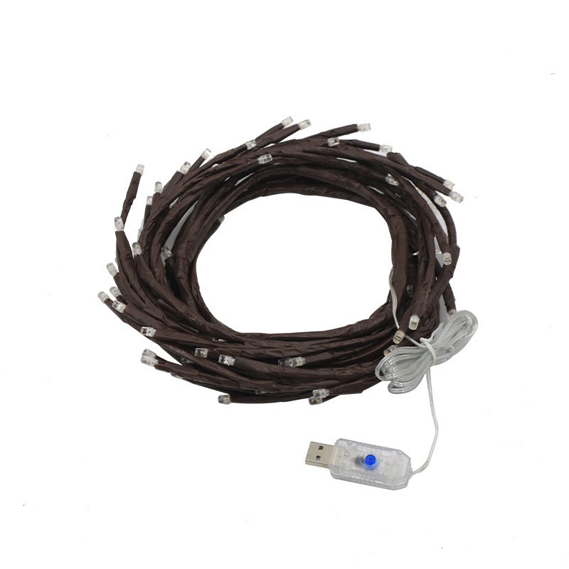 LED branch and rattan light Christmas decoration, flexible rattan light bedroom and living room warm atmosphere decoration light Item Picture