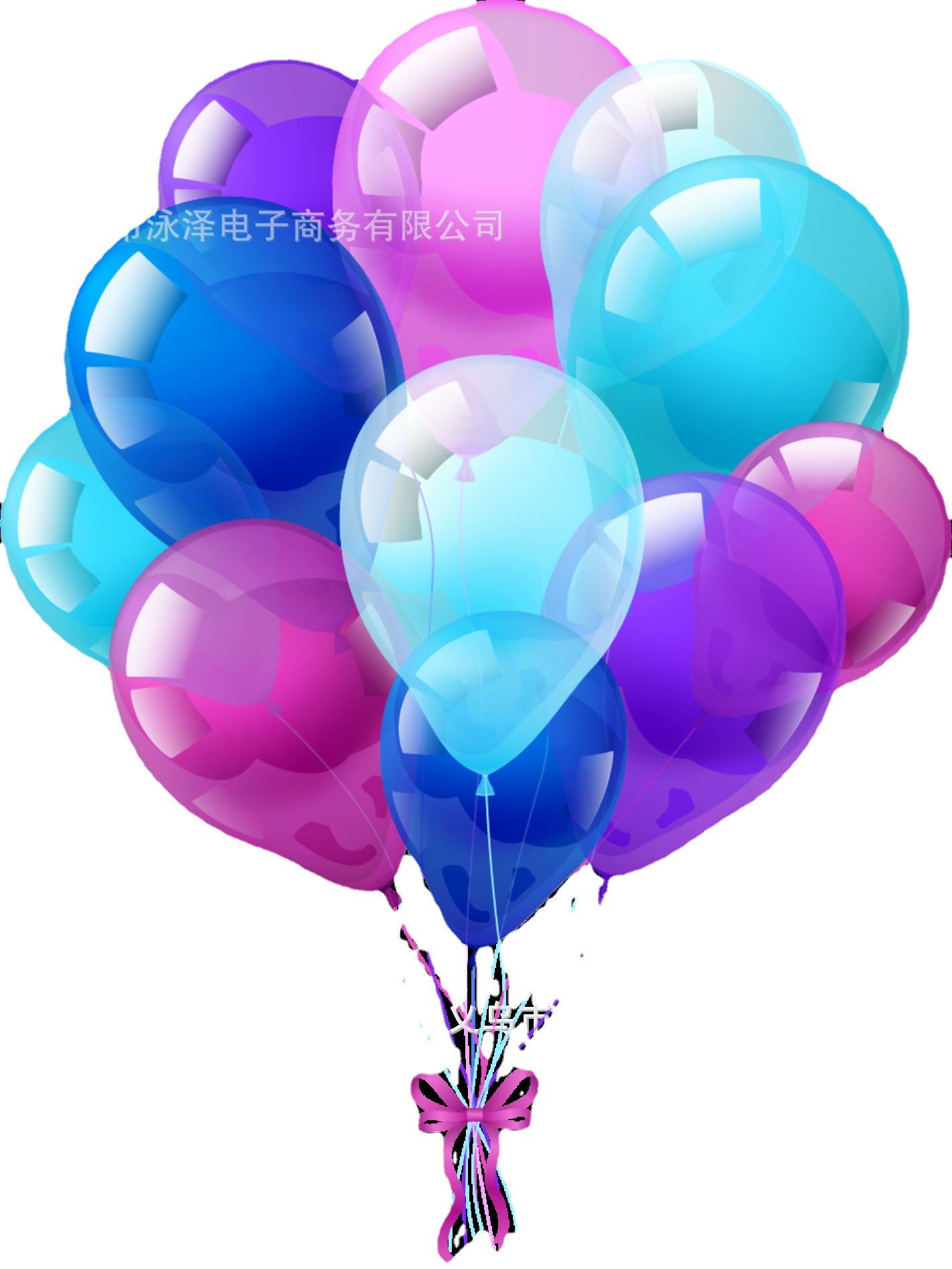 Ins-style colored crystal latex balloons, transparent colored balloons, birthday party decoration and arrangement, 12 inches Item Picture