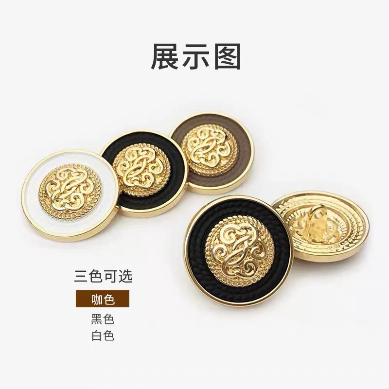 时尚金属纽扣细节图