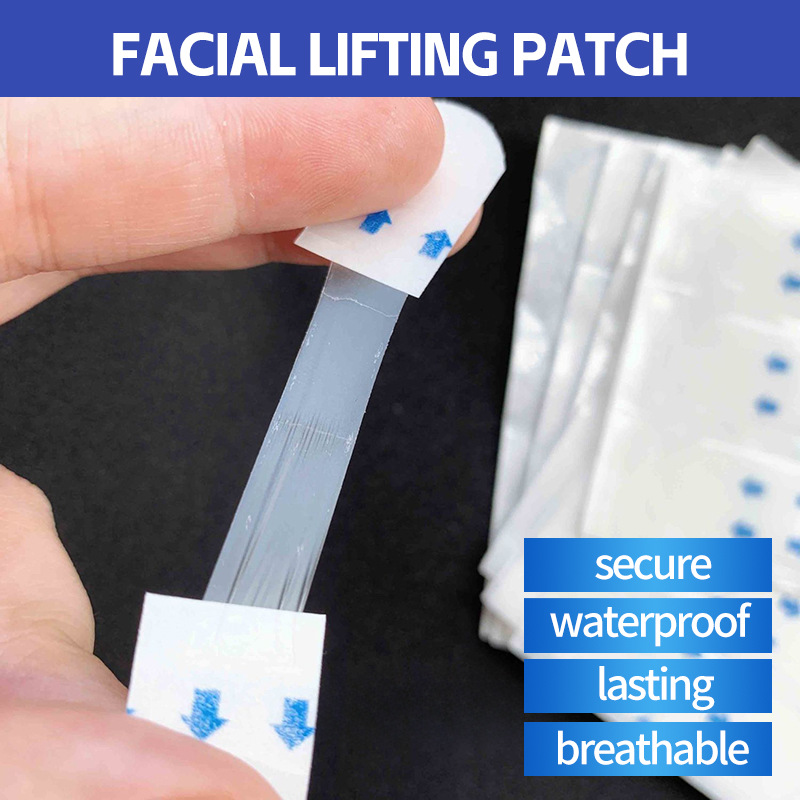 Matte face shaping stickers, the same style as Douyin, invisible V-shaped face shaping stickers, small face shaping stickers, water-repellent and breathable, thin single piece Specification image