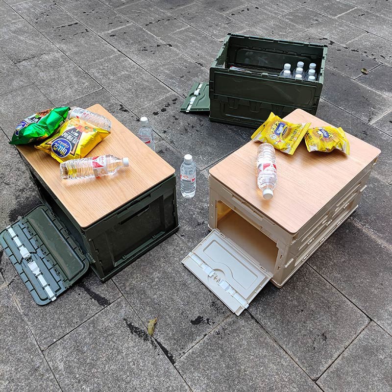 Folding Storage Box Industrial Air Organizer Outdoor Camping Storage Box Hipster Car Trunk Camping Storage Box Application Scenario