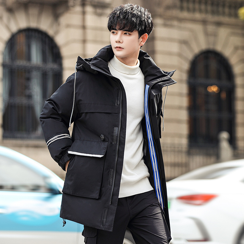 男士羽绒服实物图