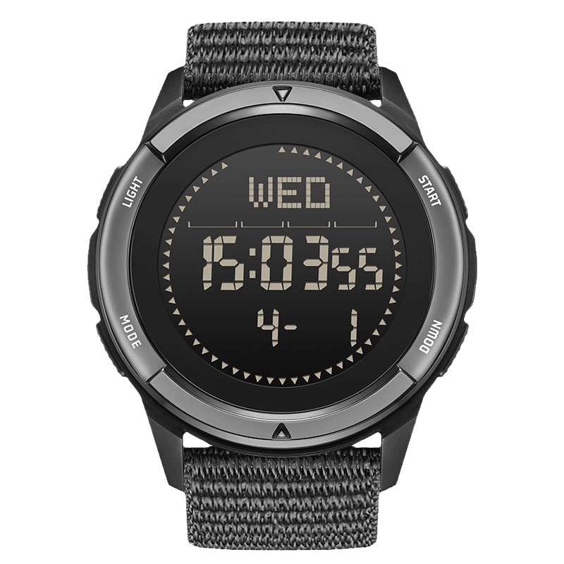 Outdoor sports watch, mountain climbing and swimming step counter, metronome, compass, student waterproof electronic watch, carbon fiber Item Picture