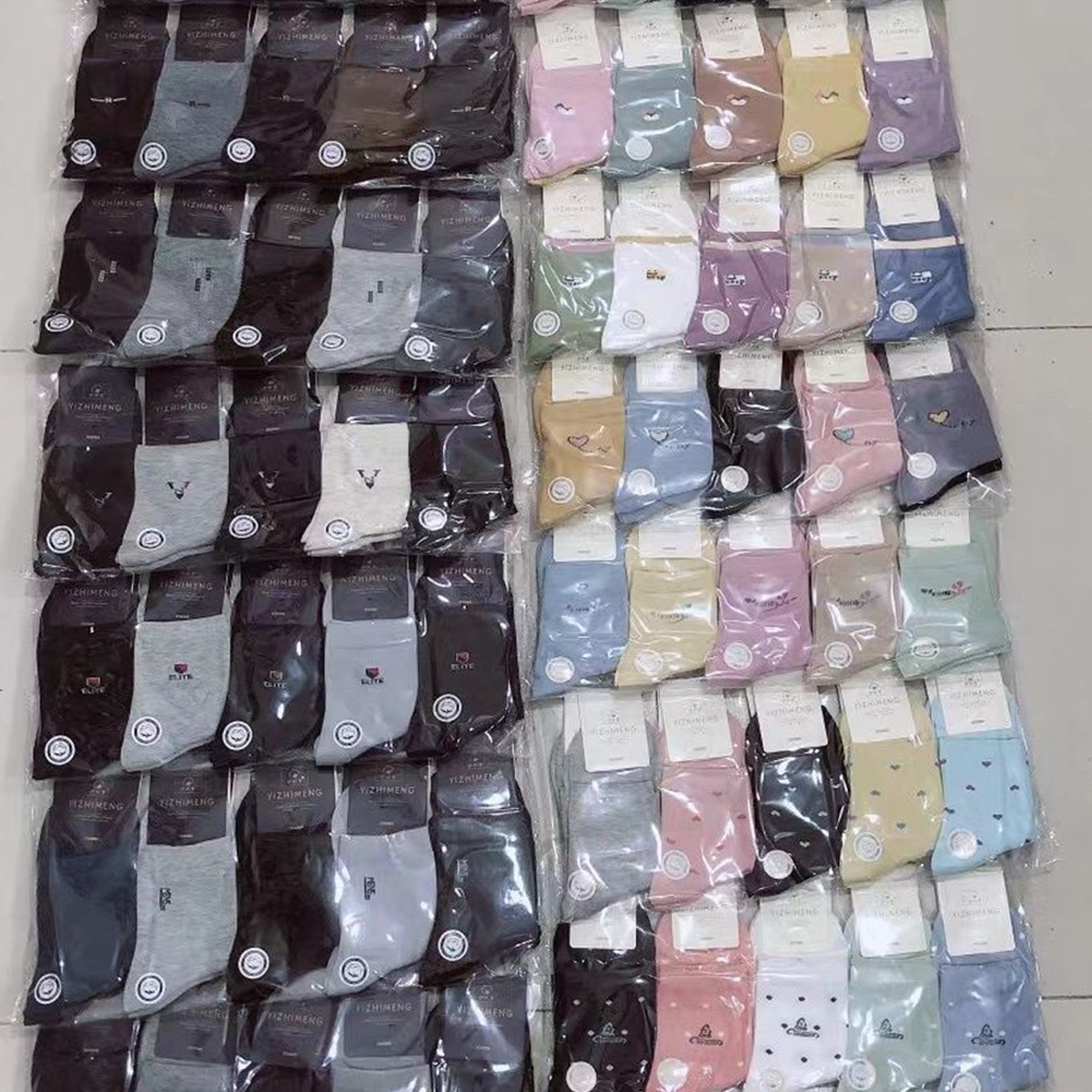 商务袜实物图